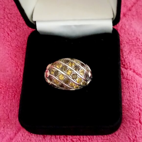 JAI by John Hardy Topaz and Citrine Gemstone Sterling 18k Gold